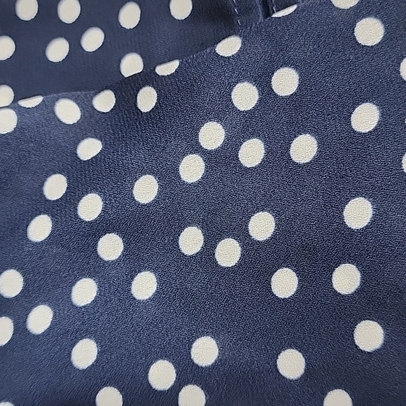 Banana Republic Factory Dot Print Split Sleeve Blouse/ XS - Picture 14 of 14